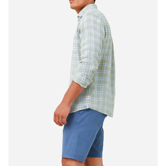 Peter Millar Seaside Men's Upwell Linen Sport Shirt Sz. L MSRP $149 - Picture 5 of 10